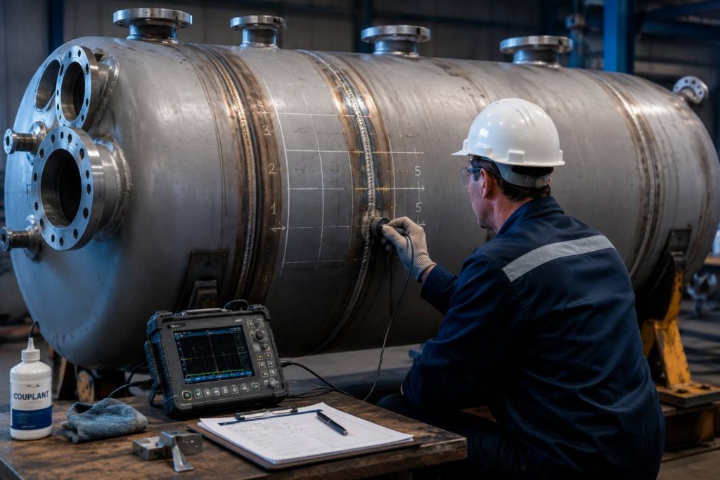 انواع تست‌های غیرمخرب (NDT) در ساخت مخازن