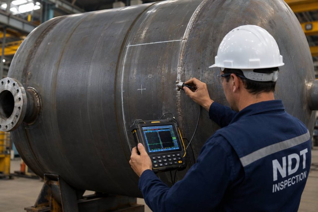 انواع تست‌های غیرمخرب (NDT) در ساخت مخازن
